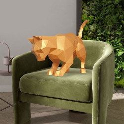 WIZARDI 3D paper craft models Ginger cat PP-2KOT-GIN