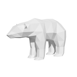 3D-Конструктор Wizardi Полярный Медведь PP-2PLB-WHT