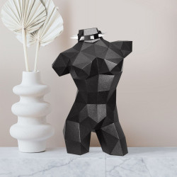 WIZARDI 3D paper craft models Sculpture (black) PP-2STO-BLA