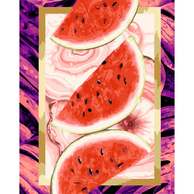 Painting by numbers kit. R021 Juicy watermelon 40*50