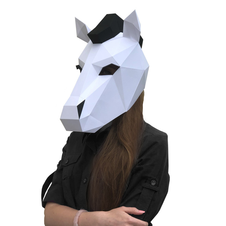 Wizardi 3D Papercraft Kit Horse Neona Mask PP-3KON-2WB