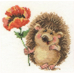Hedgehog with Poppy S0-116