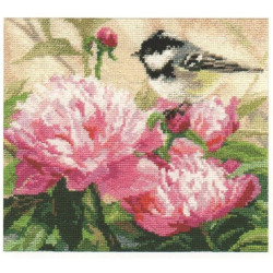 Titmouse and Peonies S1-22