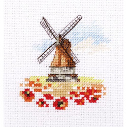 Windmill in a Poppy Field S0-197