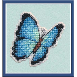 Badge-Blue Morpho S1172