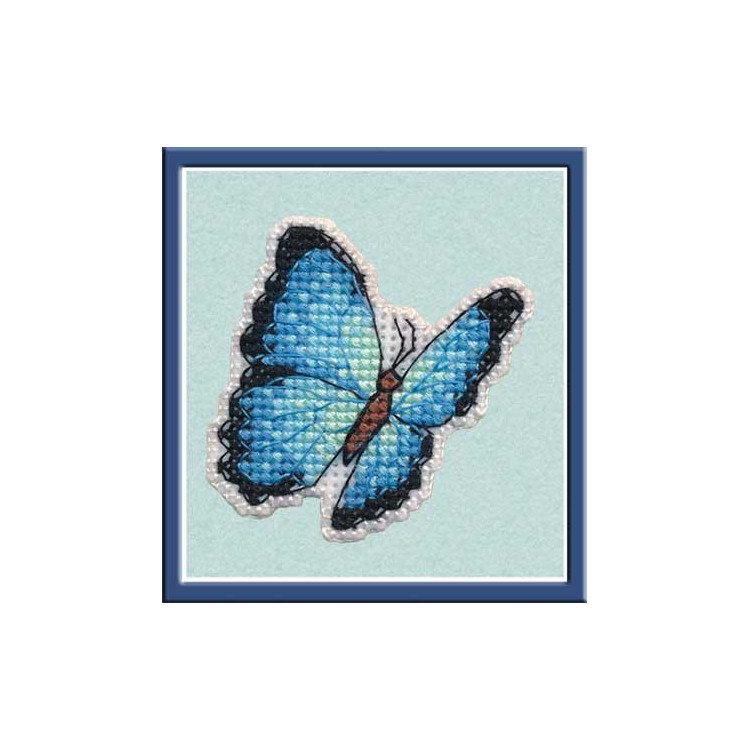 Badge-Blue Morpho S1172