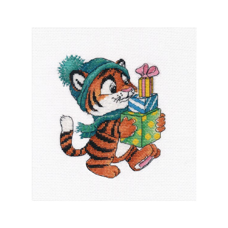 Tiger with gifts S1427