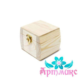 Box-barrel made of solid pine, size 10x10xh10 cm AH616004F