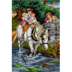 Tapestry canvas Hold Tight (after Frederick Morgan) 40x60 SA3130