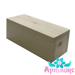 Box made of solid pine, hinged lid, size 23x10xh9 AH616017F