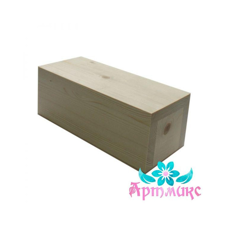 Box made of solid pine, hinged lid, size 23x10xh9 AH616017F