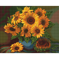 (Discontinued) Vase with Sunflowers SB440