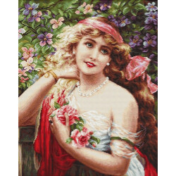 Young Lady with Roses SB549