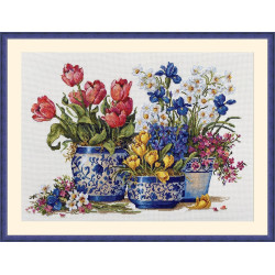 (Discontinued) Spring Garden in Blue SK195