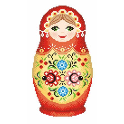 Matryoshka. Gorodets painting SKN-455