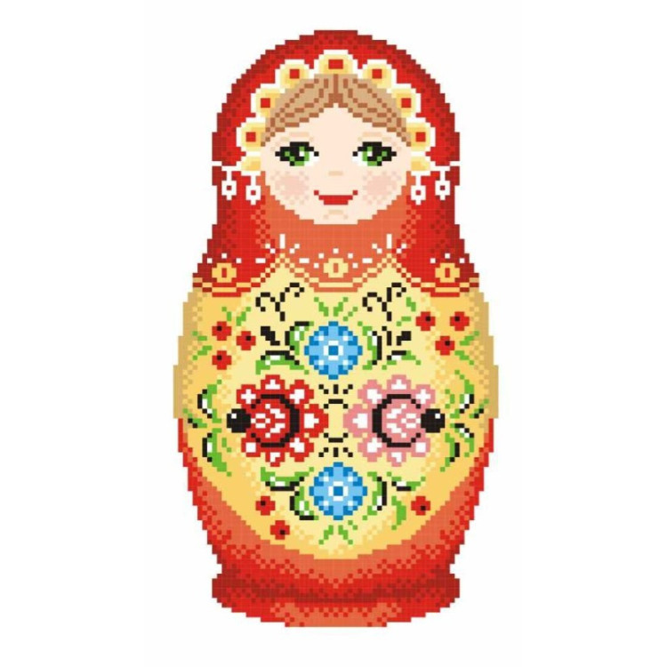 Matryoshka. Gorodets painting SKN-455