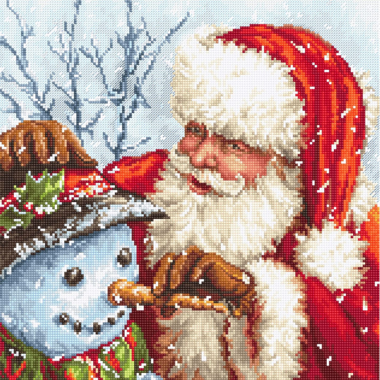 Santa Claus and Snowman SLETI919