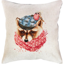 (Discontinued) Pillow Racoon in the Hat SPB157