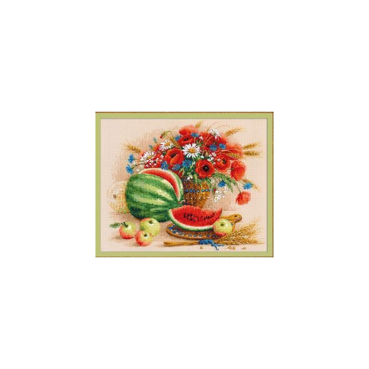 RIOLIS CROSS STITCH KIT STILL LIFE WITH WATERMELON SR100/060