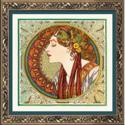 Laurel after A. Mucha's Artwork SR100/061