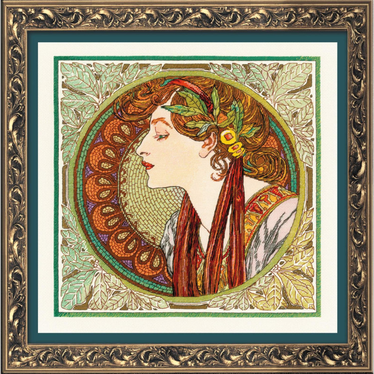 Laurel after A. Mucha's Artwork SR100/061