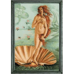 Riolis Cross stitch kit The Birth of Venus based on the painting by S. Botticelli SR100/062