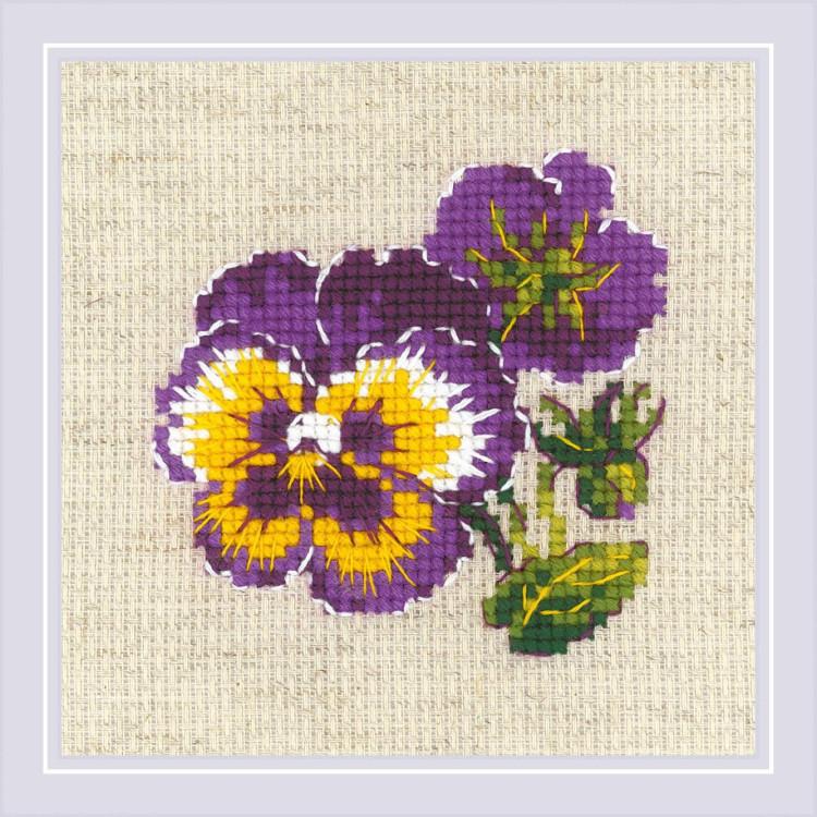 Pair of Pansies SR1857