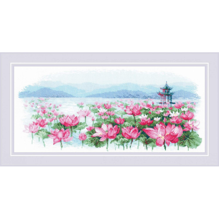 Lotus Field. Pagoda on the Water SR1869