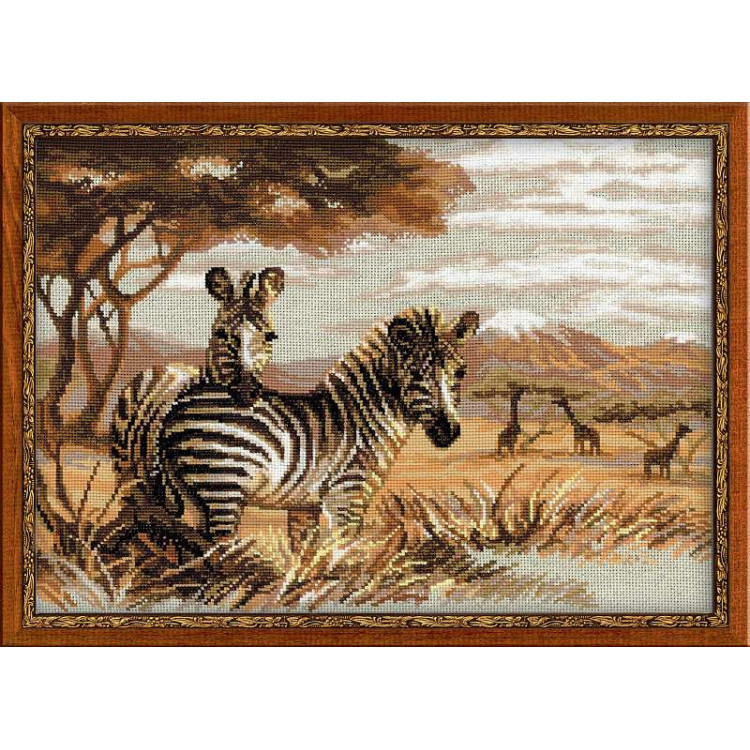 Zebras in the Savannah 1143