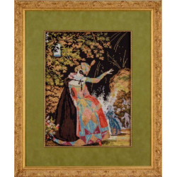 (Discontinued) Ready-Made Framed Design Columbine after K.Somov`s Painting SR100/026