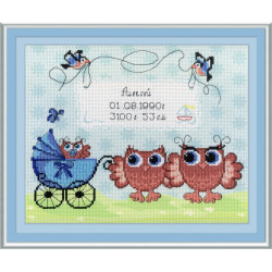 Birth Sampler Owlets SRK-316