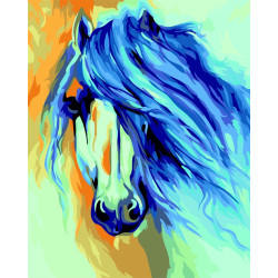 Wizardi painting by number kit. Horse 40x50 cm T124