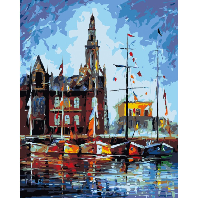 Paint by Numbers Kit Antwerp, Belgium T50400029