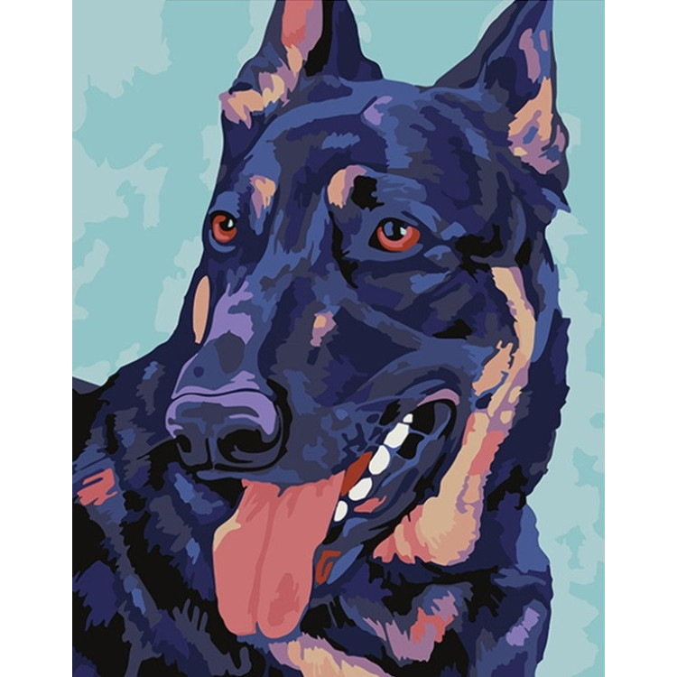 Painting by Numbers Doberman 16.5x13 cm T16130081