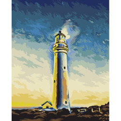 Wizardi painting by number kit. Sea Guardian 40x50 cm T314