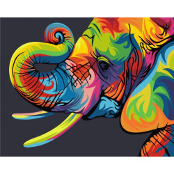 Paint by Numbers Kit Rainbow Elephant T40500003