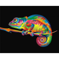 Paint by Numbers Kit Rainbow Chameleon T40500004