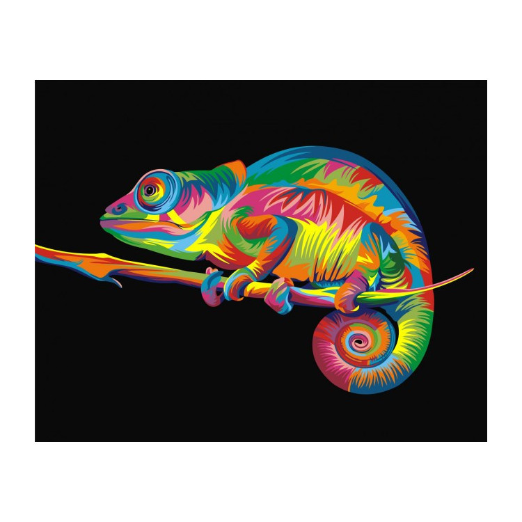 Paint by Numbers Kit Rainbow Chameleon T40500004