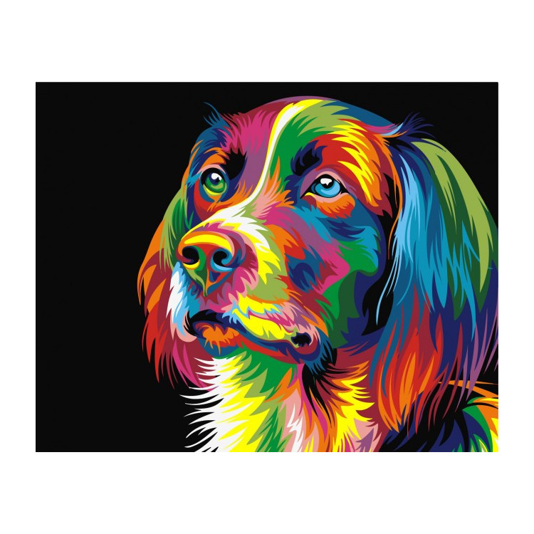 Paint by Numbers Kit Rainbow Dog T40500006