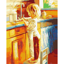 Paint by Numbers Kit Helping Mother 40x50 cm T40500017