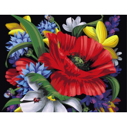 Blooming Bouquet with Ladybug 50x40cm T40500024