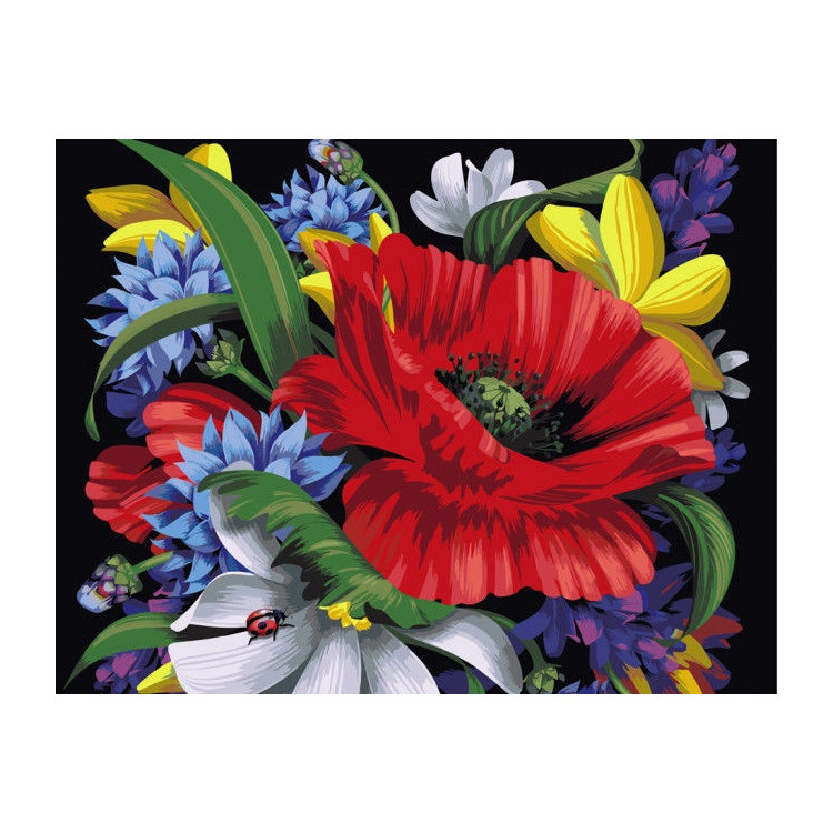 Blooming Bouquet with Ladybug 50x40cm T40500024