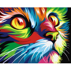 Paint by Numbers Kit Rainbow Cat T16130008