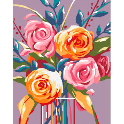 Paint by Numbers Kit Gentle Roses T16130028