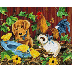 Paint by Numbers Kit Joyful Farm T40500156