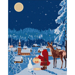 Paint by Numbers Kit New Year Eve 16.5x13 cm T16130053