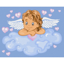 Wizardi Painting by Numbers Kit Cupid 16.5x13 cm T16130061