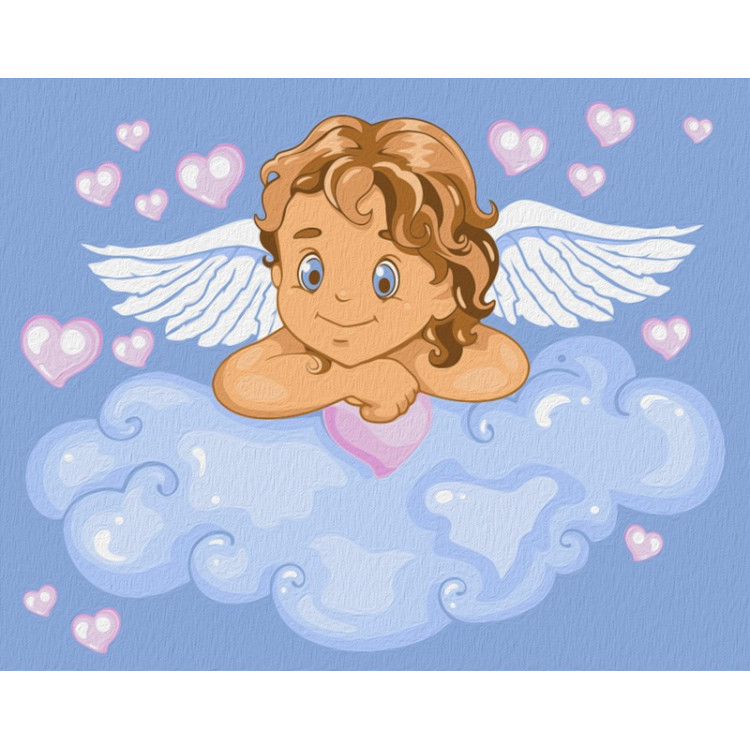 Wizardi Painting by Numbers Kit Cupid 16.5x13 cm T16130061