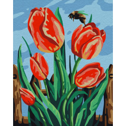 Paint by Numbers Kit Tulips 16.5x13 cm T16130062