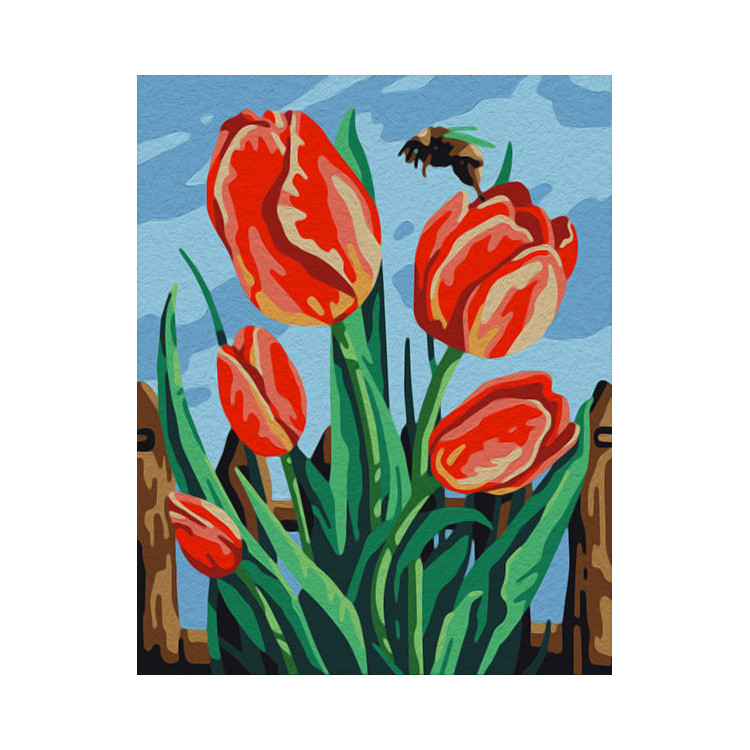 Paint by Numbers Kit Tulips 16.5x13 cm T16130062